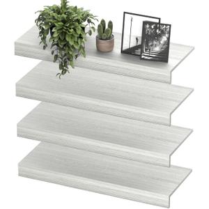 Wooden Wire Shelf Covers for Pantry & Closet  Wire Rack Covers for Shelves, Durable Wood Shelf Covers for Kitchen, Laundry Room, Storage Organization(White Oak,36in*16in)