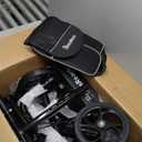 Economy Knee Scooter Steerable Knee Walker for Foot Injuries Compact Crutch Alternative with Dual Braking System (Black)