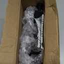 4 Pcs Black Garland Hangers for Mantle, 2 in 1 Mantle Weighted Christmas Stocking Hanging Hooks Stocking Holder with Double Sided Tape -Each Mantle Holder Has Two Hooks for Dual Purpose (Black-4 Pcs)