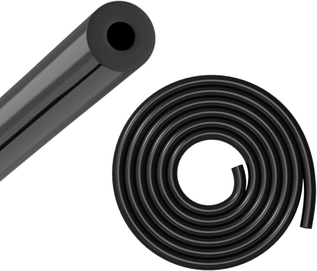 5/32" (4mm) ID Silicone Vacuum Tubing Hose Line 5FT 130PSI Max Pressure, Black