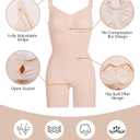 SHAPERX Shapewear for Women Tummy Control Bodysuit Mid Thigh Body Shaper Shorts for a Lifted Look, XXS/XS