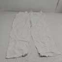 Runcati Mens Casual Pants Linen Elastic Waist Drawstring Lightweight Pants Loose Fit Summer Beach Yoga Trouser, XXL