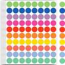 1600 PCS Printholic Colored Dot Stickers, 10 Color Circle Price Stickers, 3/4 Inch Round Color Coding Labels for Office, Home, Teaching Events, Garage Sales - 20 Sheets