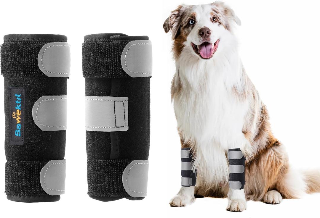 Dog Leg Brace for Front Hock Joint,Carpal Wrist Brace for Dogs Prevents Injuries Sprains Helps with Loss of Stability Caused by Arthritis, Keep Joint Warm, Reduces Pain Inflammation