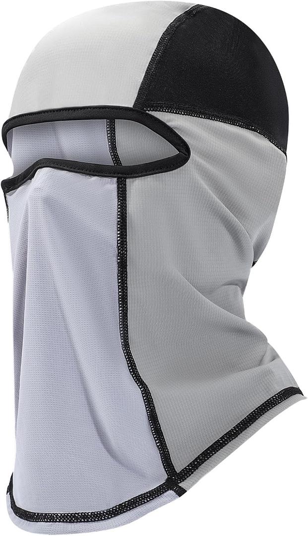 Balaclava Face Mask Sun UV Protection Hood Breathable Full Head Mask for Men Women Cycling (L)