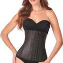 Ann Chery 2021 Latex Waist Trainer for Women |3 Hook Body Shaper|High Compression Colombian Waist Cincher |Daily & Sports Use (Black), L