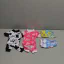 XPUDAC 4 Pieces Dog Pajamas for Small Dogs Pjs Clothes Puppy Onesies Outfits for Doggie Christmas Shirts Sleeper for Pet Cats Jammies-S