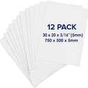 Foam Board 20 x 30 x 3/16" (5mm) - 12 Pack - White Poster Board, Acid Free, Double Sided, Rigid, Sign Board Foamboard for Mounting, Crafts, Paintings Prints, Art, Display, Presentation and Projects