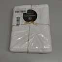 Table Cloth 100% Cotton 60"x84" Decorative Tablecover Washable Rectangle Tablecloths for Gifts, Dining, BBQ, Buffet Parties & Wedding - White