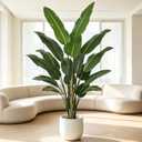 Artificial Bird of Paradise Tree 8FT 17 Thick Matte Texture Leaves