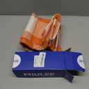 MIULEE Pack of 2 Christmas Classic Farmhouse Buffalo Check Plaids Polyester Linen Soft Soild Decorative Porch Throw Pillow Covers Home Decor Cushion Case for Sofa Bedroom 18x18 Inch, Orange and White