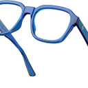 VISOONE Oversized Square Blue Light Blocking Glasses Fashion Computer Eyewear for Women and Men BENNETT