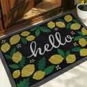 Color&Geometry Outdoor Door Mat, Resilient & Flexible Non-Slip Door Mat 32"x48", Dirt Trapping Waterproof Doormat, Welcome Mat for Porch, Patio & Entryway, Lemon Lime