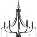 Livex Lighting 40785-92 Laurel 5 Light Chandelier, 24" x 24" x 26.5", English Bronze