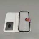 LUHOURI for iPhone 17 Pro Case Wallet - Wireless Charging Compatible Detachable Flip Folio Leather Cover - RFID Blocking 4 Card Slots - Protective Phone Case for Women - Vibrant Defined Blossoms