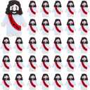 2 x ILHSTY 32 Pcs Little Jesus Figures  Mini Rubber Jesus Toys Jesus Love You for Easter Egg Fillers Egg Hunts Religious Party Favors Gifts Hide and Seek Baptism Gifts Sunday School (Red)