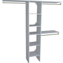 CLOSETMAID 16 In Wide Closed Organizer Fits Closets 6Ft to 9Ft Wide, Item dimensions L x W x H 14.7 x 112 x 82.46 inches Item Weight 78.7 pounds
