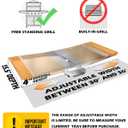 Grease Tray with Catch Pan - Dyna Glo Grill Replacement Parts, Adjustable Stainless Drip Pan for Gas Grill Models from Dyna Glo, Nexgrill, Expert Grill, Kenmore, BHG and More (Width 30"-36")
