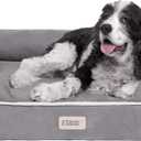 Friends Forever Large Dog Bed Couch, Orthopedic Pet Sofa Memory Foam
Dog Couch with Washable Removable Bed Cover, Non-Slip Bottom, Indoor Calming Chairs Mattress, Chester, Pewter Grey Large