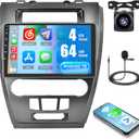 4G 64G for Ford Fusion Mustang Mondeo 2009-2012 Radio Screen CarPlay Android 15 IPS 10.1" Touchscreen Car Stereo Android Auto Backup Camera Bluetooth 5.0 GPS FM RDS EQ 13UI