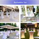 HolidayIdeas Cocktail Table Covers, 2 Pack - Fitted Stretch Spandex Square Corners Cocktail Tablecloths,High Top Table Cloths (Black, Fit for 30"-32" Diameter x 43" Height Tables)