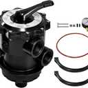 SP071620T Multiport Control Valve with Clamp and O-Ring Compatible with Hayward Pro Series Sand filter S310T2 S360T2 S270T2 Vari-Flo Valve Top Mount