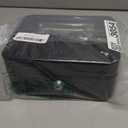 Kyodoled Medium Cash Box with Money Tray,Small Safe Lock Box with Key,Cash Drawer,7.87"x 6.30"x 3.54" Black Medium