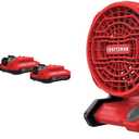 CRAFTSMAN V20* Battery & Charger Starter Kit, 2.0Ah w/ 20V MAX* Cordless Fan, Tool Only (CMCB202-2CK & CMCE001B)
