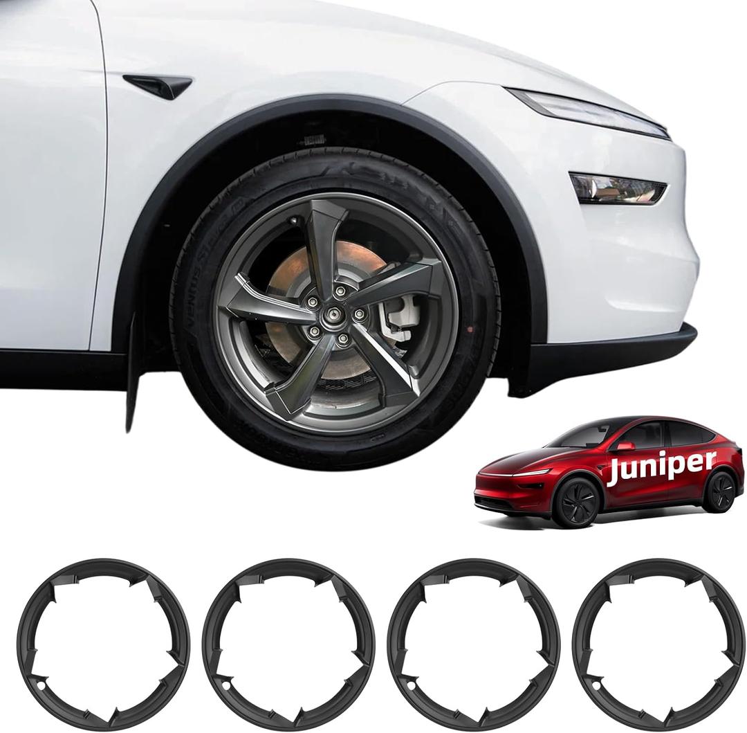 19 in Rim Protector for Model Y Juniper 19" Crossflow Wheel Cover All-in-one Car Tire Trim Ring Rim Case Hubcap for Tesla ModelY 2025 2026 Juniper Accessories
