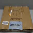 LITA Rattan Log Desktop Round Side End Table, Nightstand/Small Tables, Indoor Outdoor Wooden Tray Table with Metal Stand End Table for Living Room Bedroom Office Small Spaces (Medium)