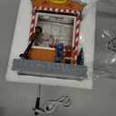 MerryPulse Christmas Snow Globes Musical Santa Snow Globe Lantern with Swirling Glitter, Lighted Snowglobe Music Box with 8 Songs for Christmas Decoration Gifts (TOY SHOP, Multicolor)