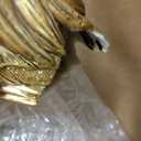 Creative Co-Op Resin Flamingo Table Lamp with Linen Shade, Gold Finish, 32"