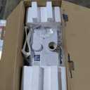 HIGH POWER Macerating Toilet System, Upflush Toilet with Macerator Pump, Copper Motor Pump with 4 Inlets for Basement/Kitchen/Sink/Shower, TwoPiece Elongated Tall Toilet, 36ft Lifting Up