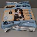 Dr. Pol Male Dog Diapers  Super Absorbent, Breathable, Leak-Proof with Wetness Indicator, Large, 50 Count (LG Waist Size 25 - 29.5 in)