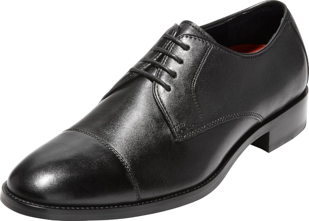 Cole Haan Men's Lenox Hill Cap Toe Oxford (9.5 Wide, Black)