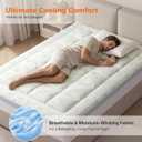 NEWBULIG 4 Inch King Dual Layer Mattress Topper, 2 Inch Gel Memory Foam & 2 Inch Pillow Top, Cooling Breathable Topper for Back Pain & Pressure Relief with 8-16 Inch Deep Pocket