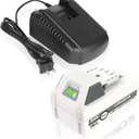 KUNLUN 24V 6.0Ah Battery and Fast Charger Compatible for Snow Joe & Sun Joe iON+ 24-Volt 24VBAT-XR 24BAT-LTX 24VBAT-LTW 24VBAT-LTE 24VBAT-LT System Cordless Power Tools and 24V Lithium Ion Battery