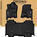 OEDRO Floor Mats Fit for RAM 1500 Crew Cab 2025 2026 Without Rear Seat Storage, TPE Custom Fit All Weather Anti-Slip Floor Liners for RAM 1500 Crew Cab Accessories, 1st and 2nd Row, Black