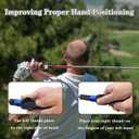 Golf Grip Trainer, Golf Swing Training Aid for Improving Proper Hand Positioning, Golf Training Equipment, Improve Swing Rhythm