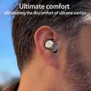Replacement Foam Eartips for Technics EAH-AZ100 Wireless Earbuds, Ultimate Comfort, 3 Pairs (S/M/L, Gray)