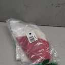 XAMSHOR Red Christmas Tree Skirt 32 Inches Snow Sequin Embroidery with White Trim Border Decor for Xmas Holiday Party Ornaments