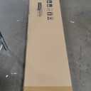 BARNSMITH 48in x 96in Glass Barn Door and 8FT Sliding Door Hardware Included, 5-Panel Frosted Glass, Solid Wood Covered with Water-Proof PVC Surface, Easy Assembly, Grey (Gray)