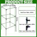 2 Pack Tomato Cages for Garden,Square Tomato Plant Cage Support Heavy Duty Pole 57*15.4*15.4 Inches,Steel Plant Tower Stakes,Cherry Tomato Trellis Cucumber for Climbing Vegetables Flowers Fruits-Green