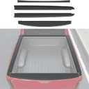 5.7FT Truck Bed Rail Caps Compatible with 2019-2026 Dodge Ram 1500 Tailgate Molding Cap TPE Bed Side Rail Cover Protector Replacement for 2019-2026 Dodge Ram 1500 Accessories