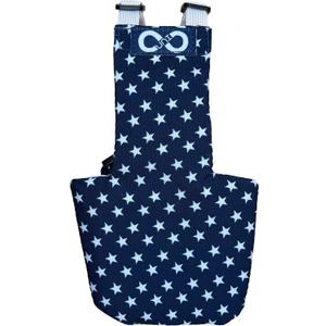 Chicken Diapers Duck Diaper Diaperalls for Hens, Roosters, Ducks, Ducklings - Reusable, Adjustable by Uni Infinity (Stars USA, Chicken Small, 1, Count)