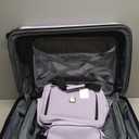Travelers Club Midtown Hardside Luggage Travel, Lilac, 4-Piece Set
