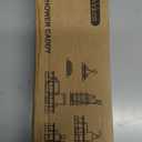 Veken Shower Caddy 6-Pack, Advanced Rustproof Design, No Drilling Adhesive Shelves, Rack with Soap Holder, Large Capacity Bathroom Organizers and Storage, Wall-Mounted Kitchen & Home Decor (6-Piece Set for Master Bathroom(Rustproof Upgrade), Black)