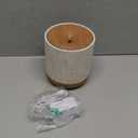 Essential Oil Diffuser 200ml with Fabric Cover and Night Lamp | Ultrasonic Aroma Diffuser | Humidifier w Lights | Room Decor | Small Humidifier for Bedroom | Gift (Light Brown)