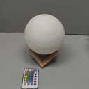 LOGROTATE Moon Lamp, 16 Colors LED Night Light for Kids 3D Printing Moon Light with Stand& Remote/Touch Control & Timing, Moon Light Lamp for Kid Friend Birthday Gifts, Room Decor (Diameter 4.8 INCH)