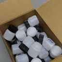 Maxcheck 60 Pcs Touch up Paint Bottles with Applicator Brush and Lids 2 oz and 1 oz Liquid Capacity Plastic Leftover Touch up Paint Container with Mixing Ball for Fixing Wall Stone Chip Car Surface